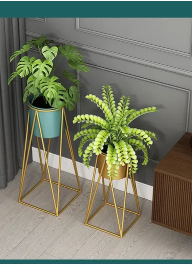 Steel Vase Rack With Elegant Design, Sturdy Construction &amp; Stylish (L25 x W25 x H70)cm