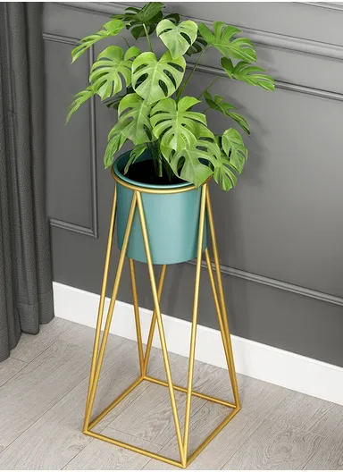 Steel Vase Rack With Elegant Design, Sturdy Construction &amp; Stylish (L25 x W25 x H70)cm