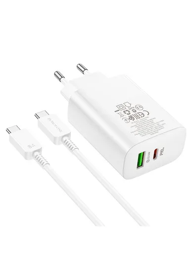 Flame Retardant PC Wall Charger Sunlight PD65W EU Set With USB--C100W Cable BN10 (L2.8 x W4.6 x H9.8)cm