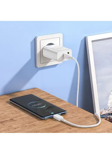 Flame Retardant PC Wall Charger Sunlight PD65W EU Set With USB--C100W Cable BN10 (L2.8 x W4.6 x H9.8)cm