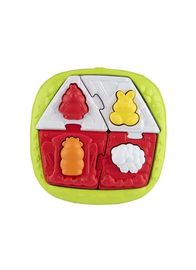 10-36m Plastic 2 In 1 House &amp; Farm Puzzle For Baby 11085