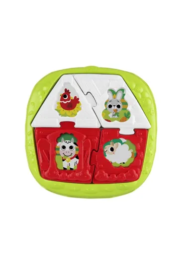 10-36m Plastic 2 In 1 House &amp; Farm Puzzle For Baby 11085