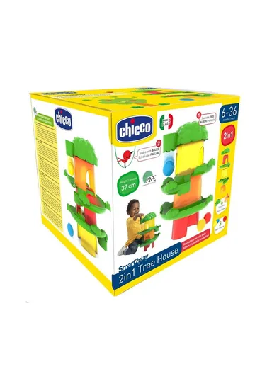 6-36m Plastic 2-in-1 Tree House Toy With Balls &amp; Slides For Baby 11084 (D13 x W15 x H21)cm