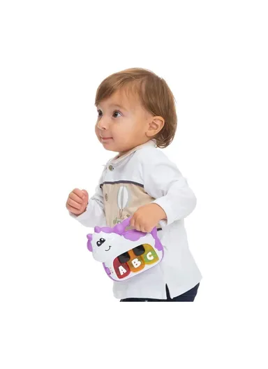 6-36m Plastic Cow Piano Toy For Baby 11159