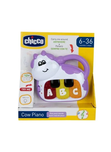 6-36m Plastic Cow Piano Toy For Baby 11159