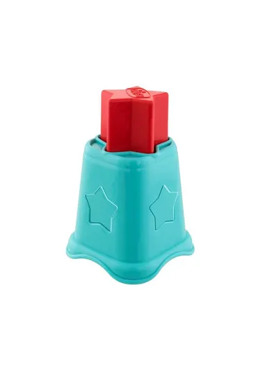 6-36m Recycled Plastic 2 In 1 5 Stacking Cups Eco Plus With 5 Colorful Shapes 9373.1 (L12 x W12 x H36)cm