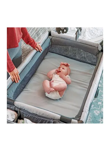 0m+ Fabric &amp; Mesh Lullaby Zip Playard For Baby 79754.33 (L114 x W79 x H117)cm