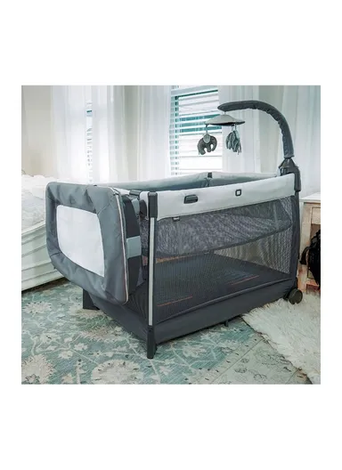 0m+ Fabric &amp; Mesh Lullaby Zip Playard For Baby 79754.33 (L114 x W79 x H117)cm