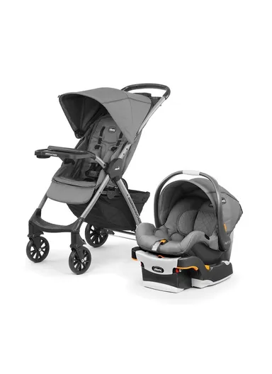 0m+ Polyester Foam &amp; Metal Stroller With Car Seat Mini Bravo Plus Travel System For Baby 79660.04 