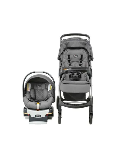 0m+ Polyester Foam &amp; Metal Stroller With Car Seat Mini Bravo Plus Travel System For Baby 79660.04 