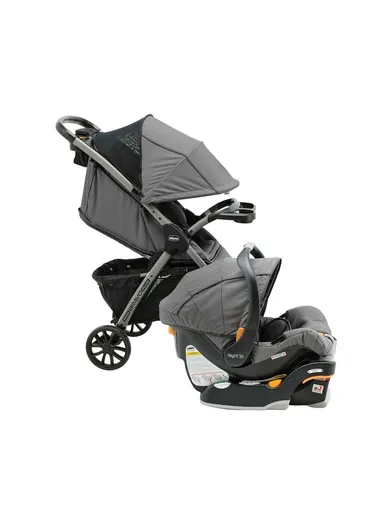 0m+ Polyester Foam &amp; Metal Stroller With Car Seat Mini Bravo Plus Travel System For Baby 79660.04 