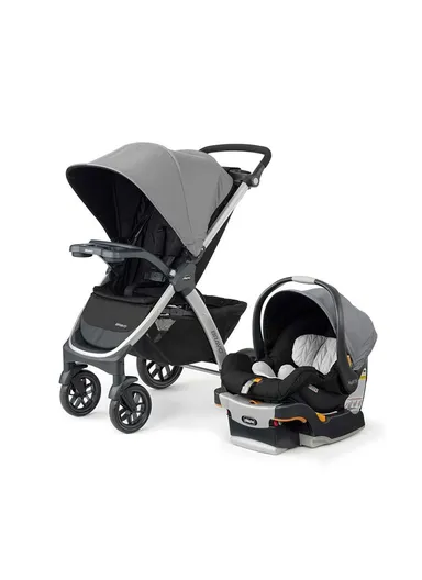 0m+ 2 Pcs Mesh Metal Plastic Stroller &amp; Car Seat Bravo Travel System Set For Baby 79632.92