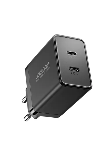 40W 2 PD Type-C Fireproof Mini intelligent Fast Charger JR-TCF09 - Black