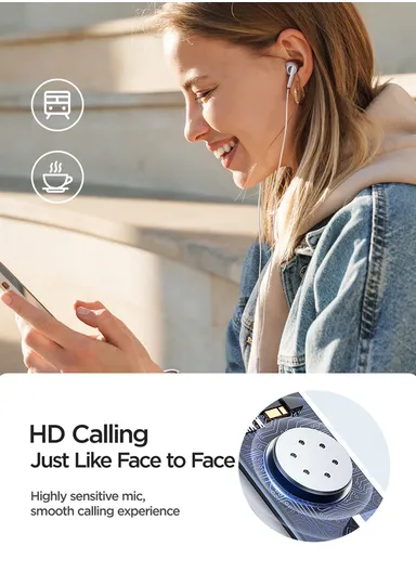 1.2m 3mW Half-In-Ear Wired Earphones 3.5mm Plug JR-EW07