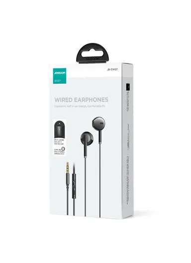 1.2m 3mW Half-In-Ear Wired Earphones 3.5mm Plug JR-EW07