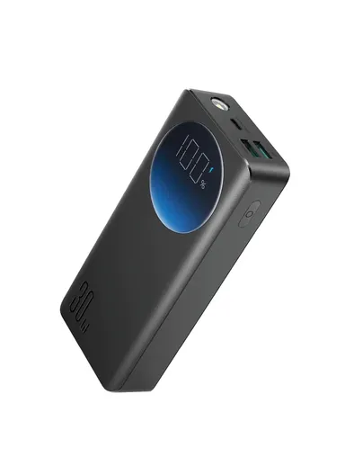 20000mAh 30W Portable Power Bank With USB to Type-C Cable JR-PBF02 (L11 x W6.4 x H2.5)cm - Black