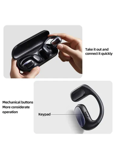 Openfree Open-Ear True Wireless Headphones Waterproof TWS Sports Headphone Wireless Bluetooth Earbuds JR-OE1