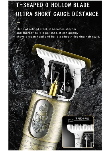 5W 600mAh Professional Rechargeable Cordless Hair Trimmer Digital Display KM-863