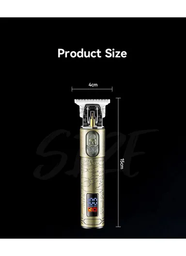 5W 600mAh Professional Rechargeable Cordless Hair Trimmer Digital Display KM-863