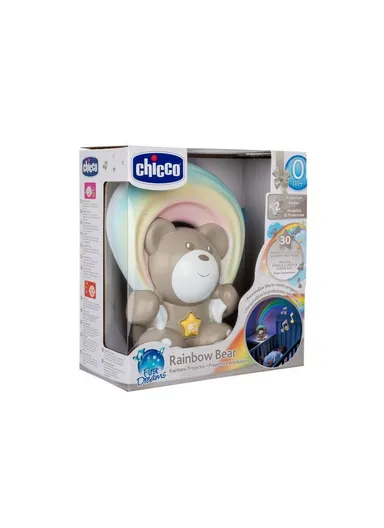 0m+ Plastic Rainbow Bear Projector Toy For Baby 10474 (D8.5 x W13 x H19)cm-Pink