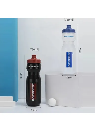 750ml PP5 Water Bottle Sports Cycling Squeeze Type Water Cup DCBT69TB - Blue