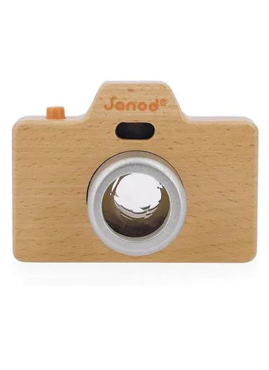 18m-3Years Wood &amp; Silicone Camera J05381 (L4.5 x W10.5 x H7.5)cm