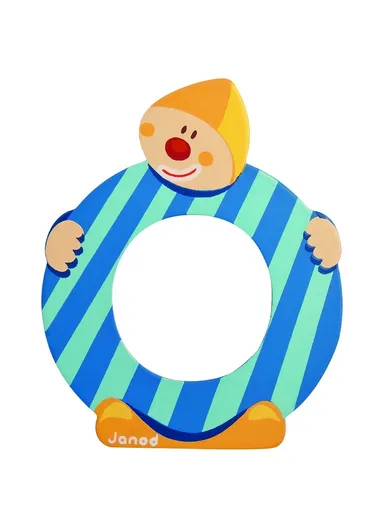 3-6Years Wood Clown Letter O J04556 (L0.7 x W7 x H9)cm