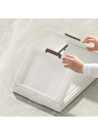 5 Layers Clear Shoes Clothing Storage Box, Multi-Use Home Clothes Snack Toy Storage Cabinet Organizer (W49 x D32 x H135.5)cm