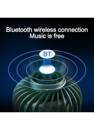 2400mAh LED Camping Lantern Bluetooth Speaker With Portable Emergency Light Power Bank HS-LY01-V1 - Grey
