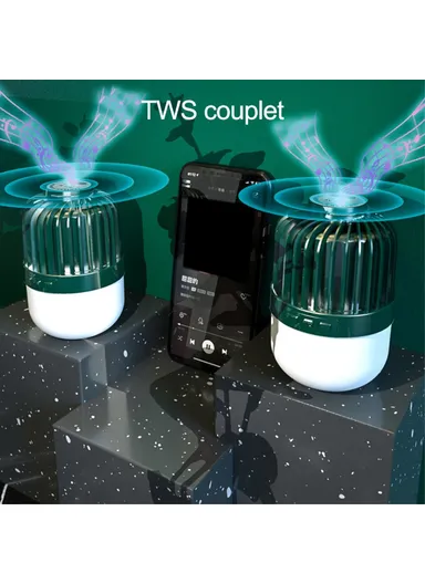 2400mAh LED Camping Lantern Bluetooth Speaker With Portable Emergency Light Power Bank HS-LY01-V1 - White