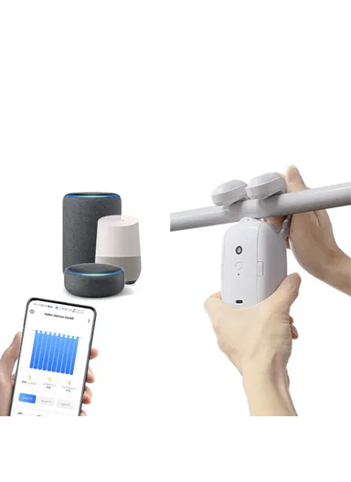 2Pcs Tuya App Bluetooth Smart Electric Curtain Motor Roman Pole Track Automatic Curtain Controller LY-1672