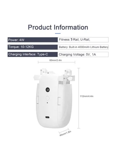 1Pc Electric Curtain Motor Tuya App Bluetooth Automatic Curtain Controller For U &amp; T Shape Track LY1668