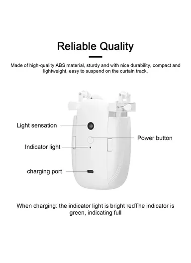 2Pcs U &amp; T Shape Track Curtain Electric Motor Tuya App Bluetooth Smart Automatic Curtain Controller LY1668
