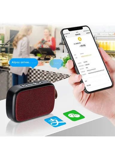 3W 400mAh Cloth Portable Mini Speaker Bluetooth Speaker Deep Bass Sound Box Speaker G2 (W12 x D3.5 X H8)cm - Blue