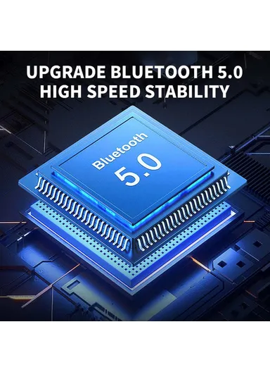 800mAh Bluetooth 5.0 TWS Wireless Speaker IPX7 Waterproof Portable Loudspeaker With Lanyard BS56 (L14.6 x W4 x H8.1)cm - Blue