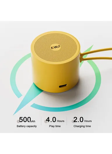 500mAh Bluetooth Speaker Outdoor Waterproof TWS Subwoofer Wireless Loudspeaker A127 (D4.6 x H3.93)cm - Pink