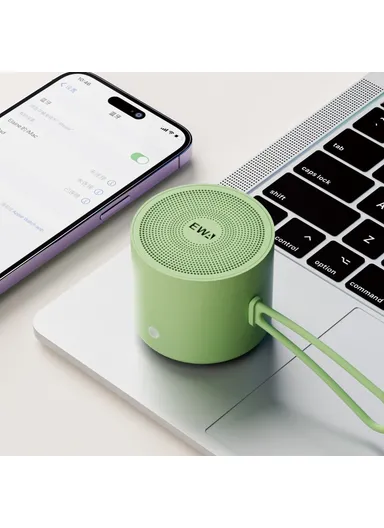 500mAh Bluetooth Speaker Outdoor Waterproof TWS Subwoofer Wireless Loudspeaker A127 (D4.6 x H3.93)cm - Silver