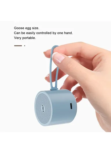 500mAh Bluetooth Speaker Outdoor Waterproof TWS Subwoofer Wireless Loudspeaker A127 (D4.6 x H3.93)cm - Silver