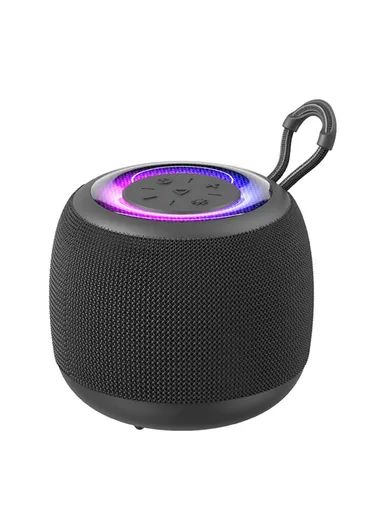1200mAh YIN Series Portable TWS Bluetooth Speaker Mini Wireless Subwoofer With Colorful Light US-YX014 (D8.25 x H9.5)cm
