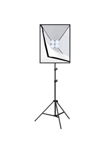 20W 2Pcs Softbox + 8x E27 LED Light Bulb + 2 x Tripod Stand Photography Kit Set PKT3134 50x70cm - EU Plug