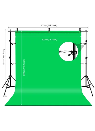 Photography Lighting Kit, Softbox, Reflector Board, Background Cloth &amp; Light Stand
