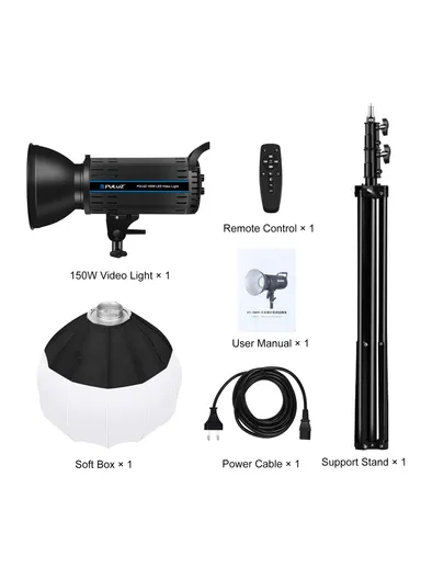 Photography Studio Video Light With 2.8m Light Stand &amp; Softbox Kit Set PKT3105 - EU Plug