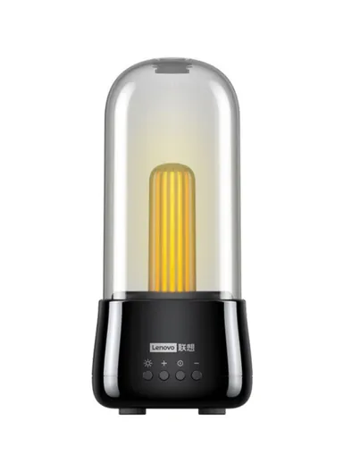 2000mAh Portable Wireless Bluetooth Speaker with True Wireless Stereo Music Player, High Boom, Deep Bass, HiFi Sound, LED Light &amp; Built-in Microphone L02 (D8.6 x H17.7)cm - Black