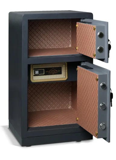 45Kg (W46 x D42 x H80)cm Electronic Digital With Two-Door &amp; 5 Locking Bolts Solid Steel Safe Box D80