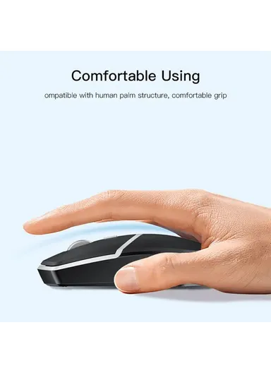 4 Key 1600DPI 2.4G Photoelectric Anti-Interference Ergonomic Design Wireless Mouse for Laptops - KB16