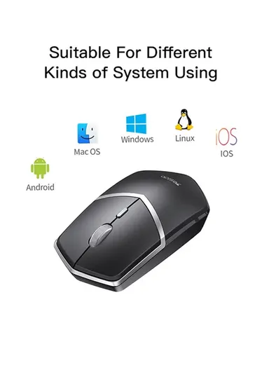 4 Key 1600DPI 2.4G Photoelectric Anti-Interference Ergonomic Design Wireless Mouse for Laptops - KB16