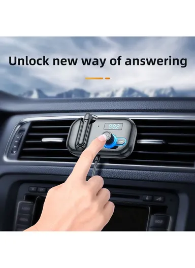 60mAh Multifunctional Dual USB Ports Fast Charger &amp; Bluetooth FM Transmitter T2