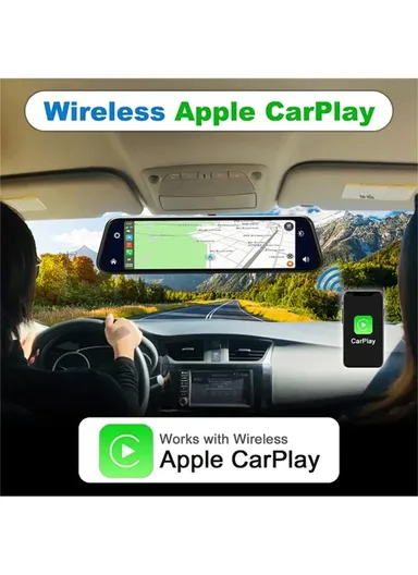 Wireless Car Player 9" Touch Screen Dual Camera Car Radio With Hands-Free / Mirror Link / Maps Navigation P902S (L7.8 x W30.5)cm