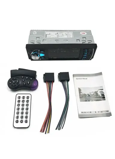 4.1-inch Car Stereo MP5 Car Player Bluetooth FM Audio Stereo Radio with Steering Wheel Remote 4022D (L17.8 x W11 x H5)cm