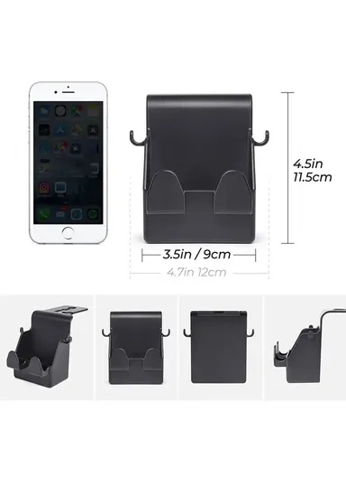 2 in 1 Car Seat Back Hanger Hooks Storage Box Organizer Mobile Phone Purse Hanging Holder LT-889